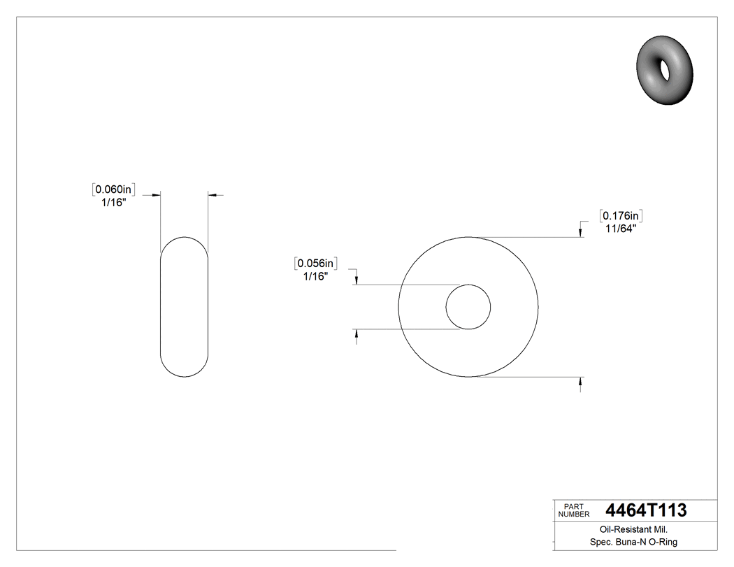 Technical drawing - 4464T113